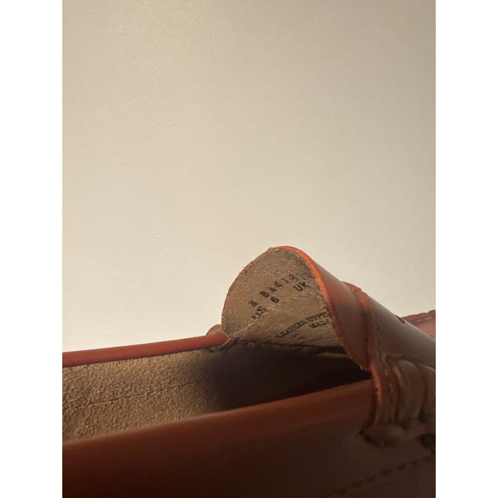 G.H. Bass Weejuns Lug Sole Platform Penny Loafers Tan Leather, Size 6 - Picture 8 of 8
